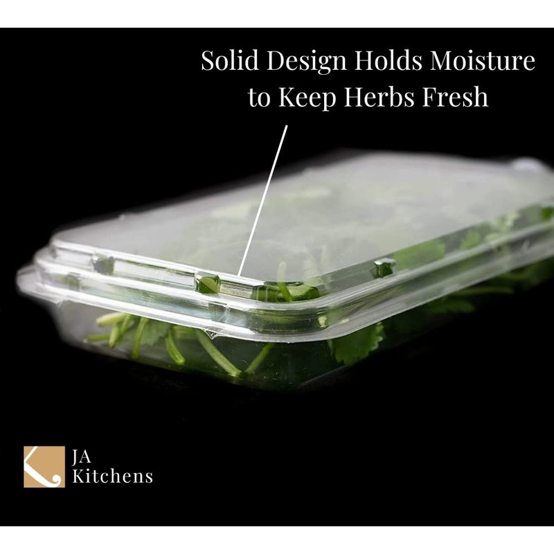 JA Kitchens .75 Ounce Small Herb Clamshell Container - Disposable