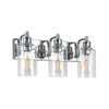 ALAISLYC 3-Light Bathroom Light Fixtures Modern Chrome Vanity Lights for