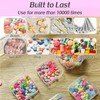 THYSSEN Bead Organizers,30Pcs Plastic Mini Clear Storage Cases with 1pcs