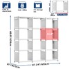 Mavivegue Book Shelf, 12 Cube Storage Organizer, Closet Storage Organizer,