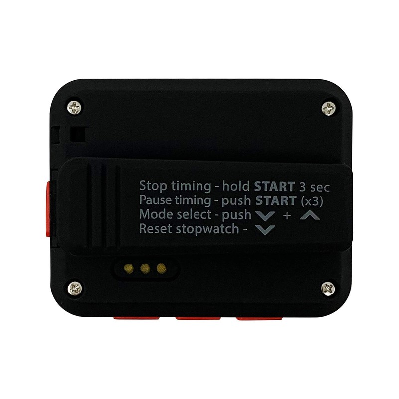 Gymboss Charge Interval Timer and Stopwatch (Black/Red)