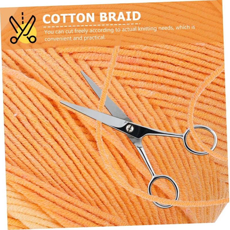 DOITOOL 1roll Rainbow Yarn Ply Soft Weaving String for Handmade