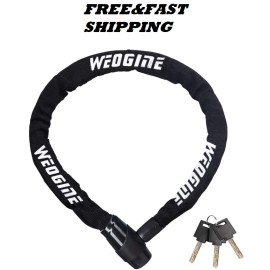 Weogine Candado Para Moto Motocicleta Bicicleta Cadena Con Lock Seguro Seguridad Chain