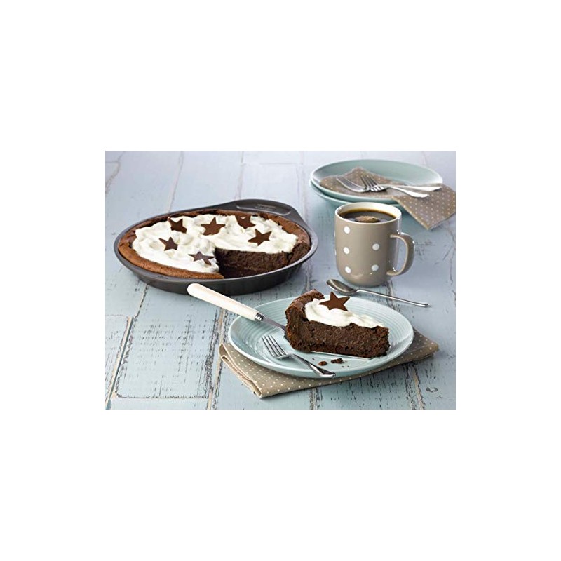 Pyrex asimetriA Metal Easy-Grip Flan pan 27 cm, Brown, 1