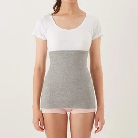 GUNZE CB3500A Women's Belly Band Schiffer 36.5°C Thin Fit, New Quiet Peach