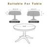 SIELUNO Round tablecloths, Linen Round tablecloths with Tassels, dustproof and