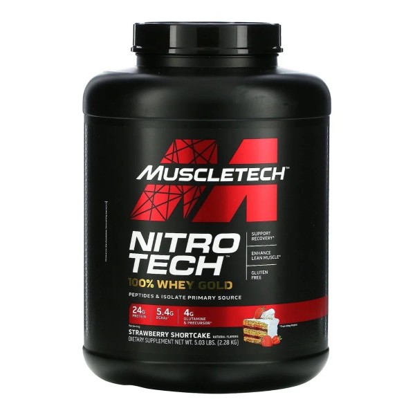 Suplemento en polvo MuscleTech Muscletech Nitrotech Whey Gold Protena sabor