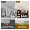 UFORU Makeup Organizer for Vanity with Brush Holder, Countertop Skincare