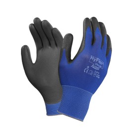 Ansell 112074 HyFlex 11-618 Lightweight Precision Glove, 0.33" Height, 8.5" Length, 5" Wide, Size 7, Blue (Pack of 12)