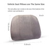 Premium Car Headrest Pillow Suede Memory Foam Neck Support for