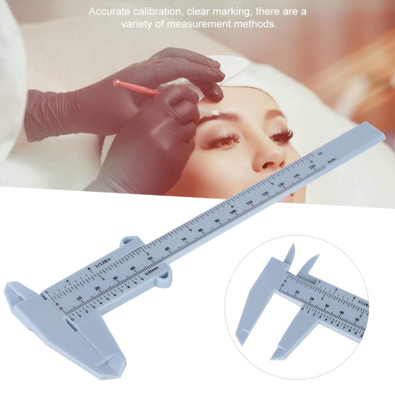 Tattoo Eyebrow Ruler, Makeup Measure Eyebrow Guide Ruler Permanent Tools