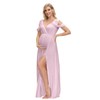VSNOW Maternity Dress for Photoshoot Off Shoulder Drop Sleeve Photo