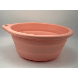 Ikea PEPPRIG Wash Tub Laundry Storage Organizer Foldable Pink 10 3/4" New