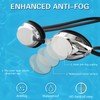 Vanolu Adult Professional Swimming Goggles, Mirrored Anti-Fog UV Protection, HD