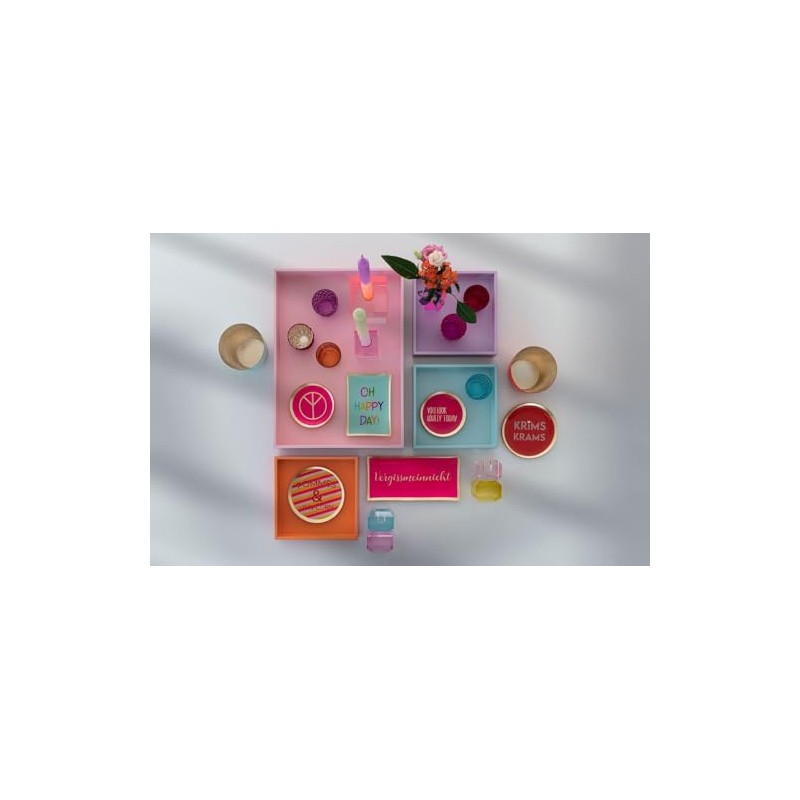 Gift Company Love Plates, Glass Plate S, Heart, Round, Pink,