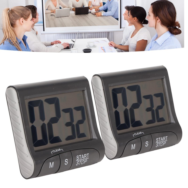 Pack of 2 Digital Timer, Magnetic Timer Clock, Short Timer,