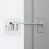 Guardianite Premium Refrigerator Lock with Built-in Keyed Lock (White)