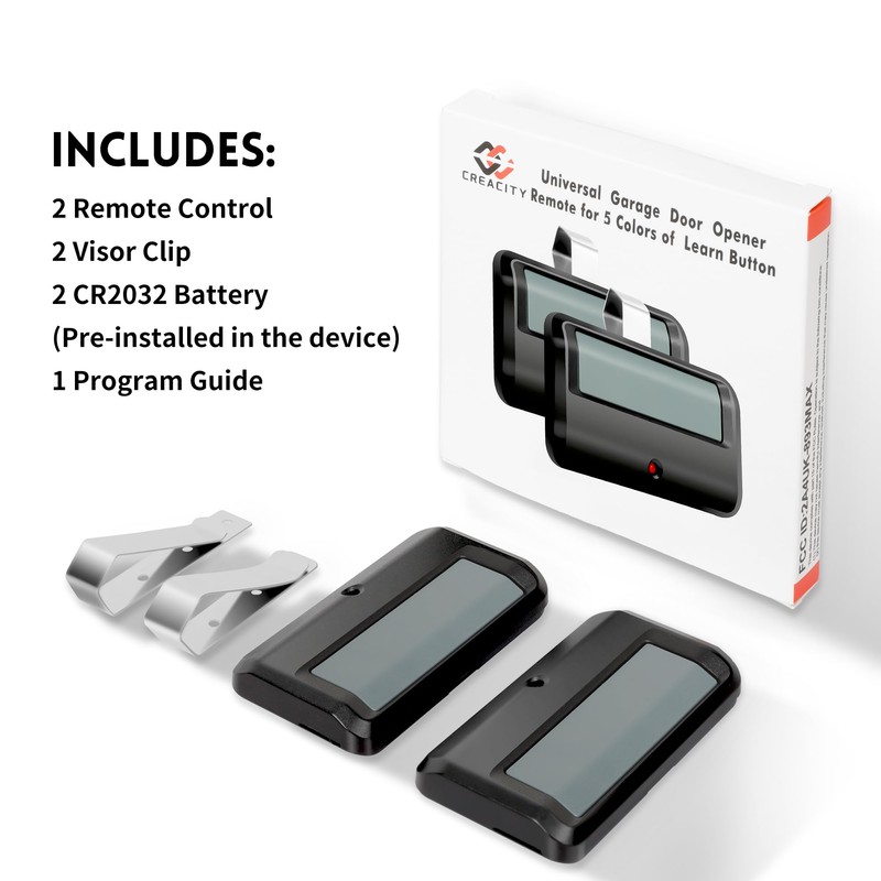 2 for Chamberlain Craftsman Garage Door Opener Remote 891LM 971LM