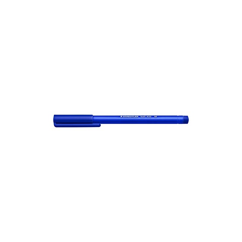 Staedtler 432 35M-3 Rainbow Ballpoint Pen, Medium, Blue, 10 Count