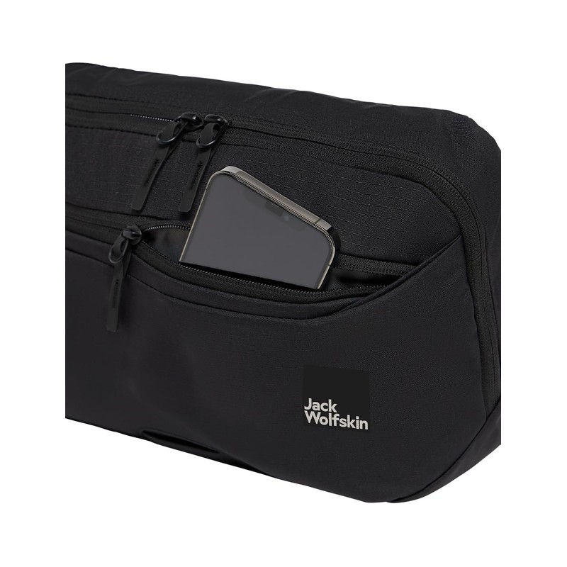 Jack Wolfskin Unisex Gutleut Crossbody Crossover Body Bag, Black, black,