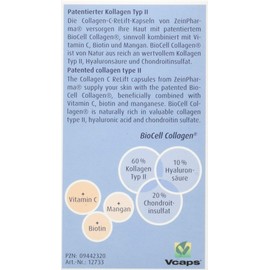 ZeinPharma Collagen C ReLift 500 mg Kapseln Monatspackung mit Hyaluronsäure Chondroitin Mangan Biotin Vitamin C Hergestellt in Deutschland g, Multicolour, Neutral, 45 g, (Pack of 60)