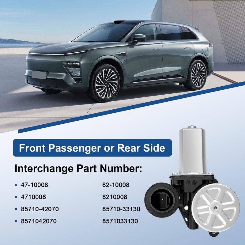 Front Right Passenger or Rear Side Power Window Lift Motor
