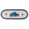 Earth Rugs 054914053454 Table Runner, Blue