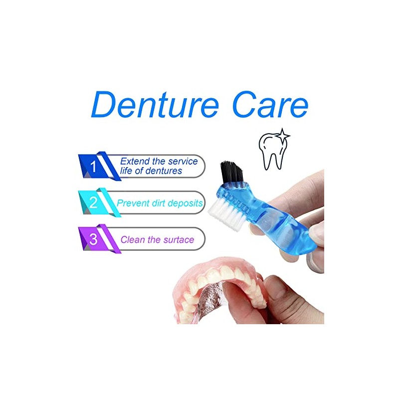 Keedolla- Pack de 2 estuches de viaje para prótesis dentales