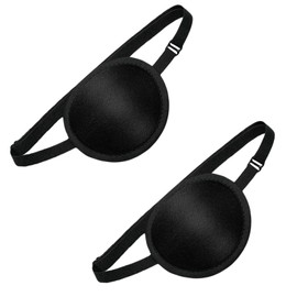 MAEXUS Eyepatch Adjustable Eyepatch Single Eye Patch (2 Pack) Blackout Eyepatch Single Eye Patch Eyepatch Corrective Eyepatch Amblyopia Therapy Eyepatch Protective Eyepatch Eyepatch for Adults and