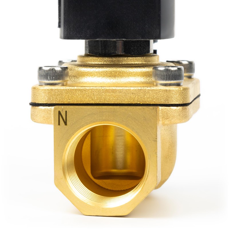 U.S. Solid 3/4 Inch Solenoid Valve - Brass DC 12