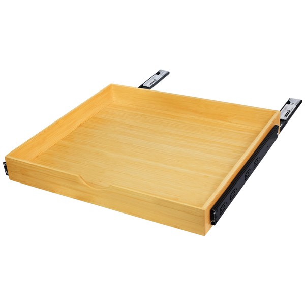 MinBoo Bamboo Pull Out Drawers for Cabinets 23" W x