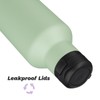 Insulated Water Bottle with Straw,17 OZ Double Wall Vacuum Stainless