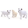 RESTCLOUD 8Pcs Wolf Cub Toy Figure Set Baby Wolves Animals