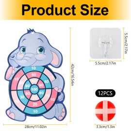 Lotsdonxia Children's Dartboard Target Indoor and Outdoor Educational Sticky Ball Throwing Target Suitable for Party Games Parent-Child Interaction