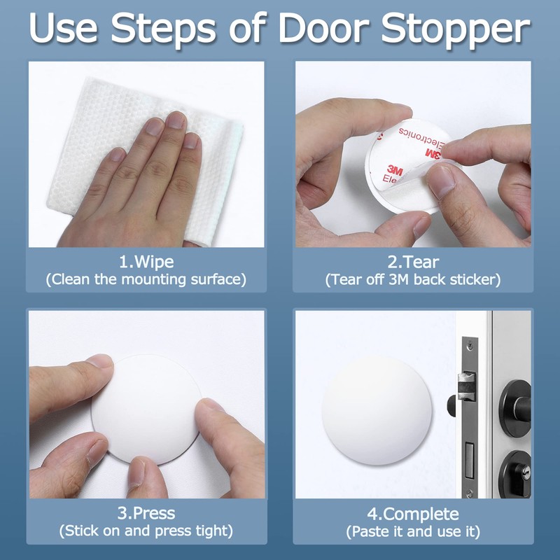 XoYoZo Door Stoppers Wall Protector Buffer Guard Doorknob Door Handle