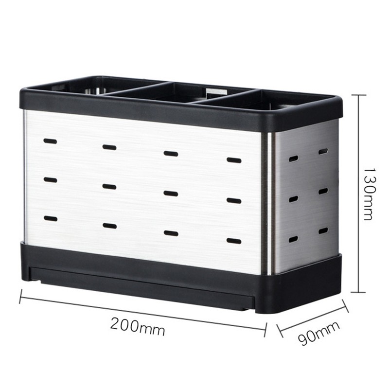 Utensil Holder Stainless Steel Multifunctional Wall Mount Utensil Drying Rack
