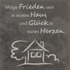 Fritz Cox Haussegen Stone Plaque 'May Peace Be in Your