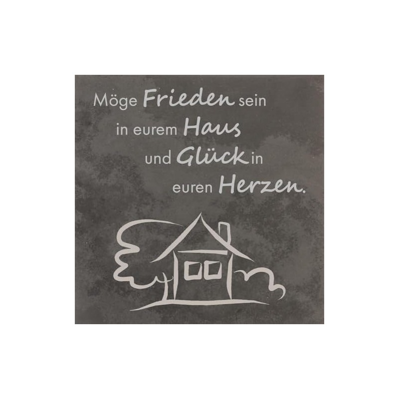 Fritz Cox Haussegen Stone Plaque 'May Peace Be in Your