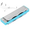 Blues Harmonica 10‑Hole Mouthorgan Eb Key ABS Resin Comb Beginner