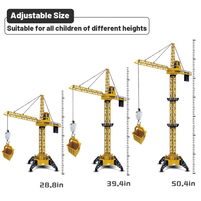 Mini Tudou RC Crane Toy,50.4 inch Tall 2.4GHz Remote Control