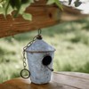 Small Nest Box for Birds Bird House Made of Zinc