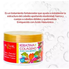 Tratamiento Capilar De Colágeno Y Queratina Nekane - 280 Ml, Tratamiento Eficaz Para Cabello Seco Y Maltratado, Productos Capilares De Primera Calidad