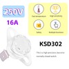 Fafeicy 175°C KSD302 Switch, AC250V 16A Temperature Control Thermostat Thermal