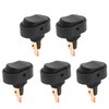 Vkinman 5Pcs ASW-20D-BU 12V LED Lighted Rocker Switch, 3 Pin