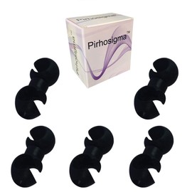 Pirhosigma 5 pcs Black Rotating S-Hook Clips Hook Shift Cable Brake Gear Cable Housing Fixing Holder Guide Cycling Bike Bicycle MTB