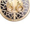 Chinese Antique Cabinet Handle Brass Circular Plaid Bookcase Knob for