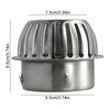 Stainless Steel Gutter Leaf Guard Set, 2 Pieces, 100 mm