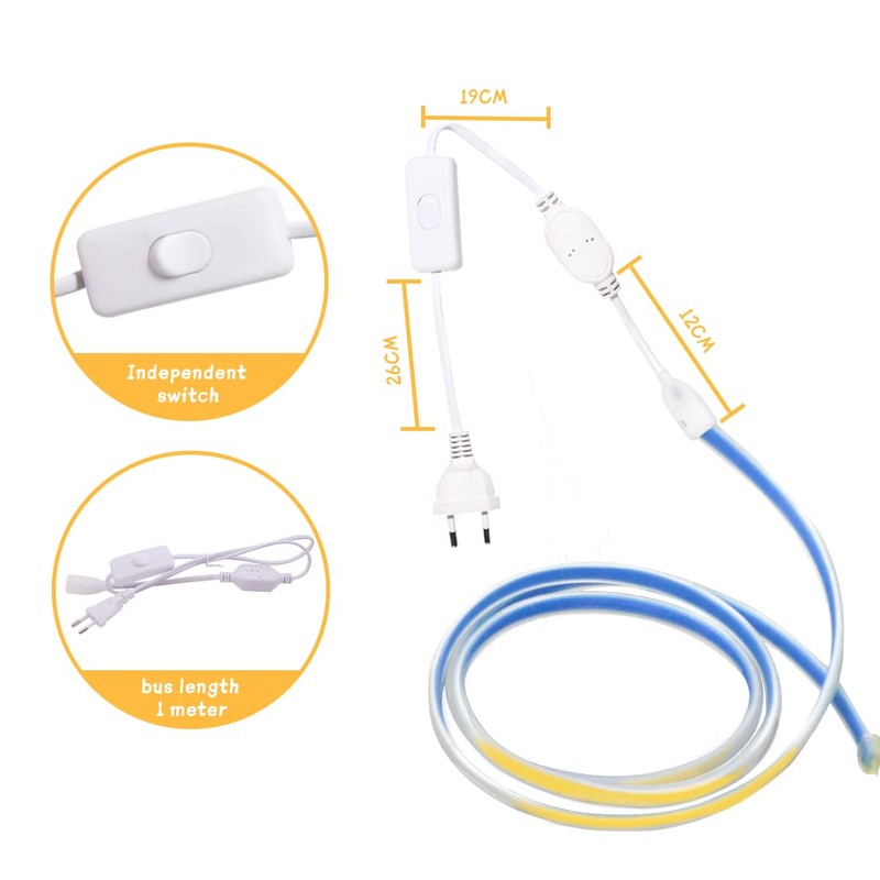 pcning 2 m COB LED Strip 230 Volt Cool White