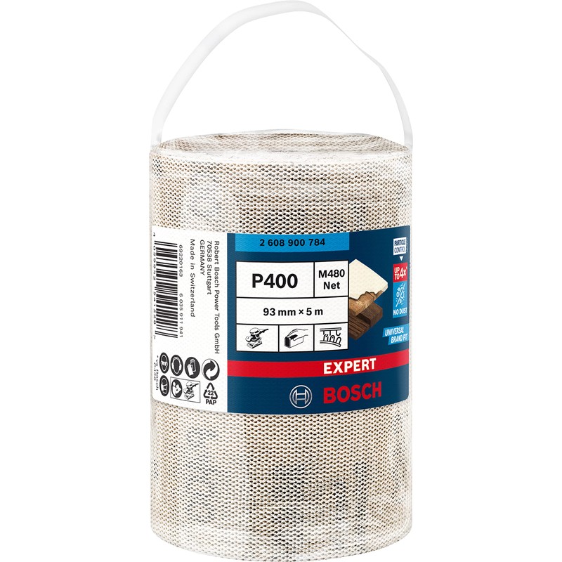 Bosch Professional 1x Expert M480 Sanding Net Roll (for Hardwood,