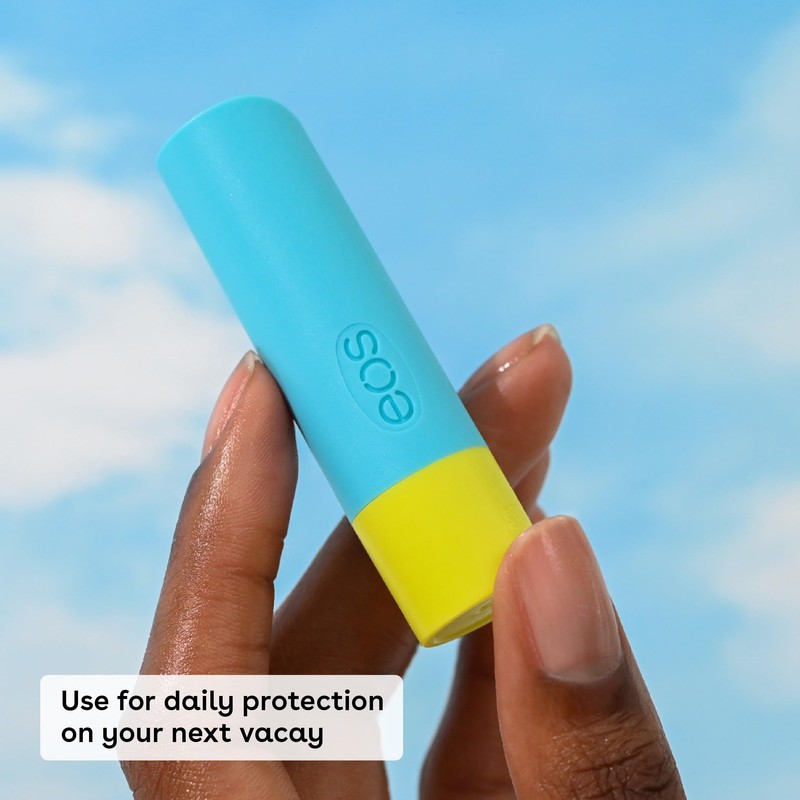 eos Natural SPF 15 Lip Balm- Pineapple Coconut, Daily Protection,